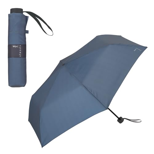 Wpc. Classic 折りたたみ傘 形状安定 雨傘 メンズ レディース 晴雨兼用 UVカット CS006-001-002 ブルーグレー