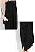 Mordenmiss Women's Rompers Wide Leg Pants Strapless Jumpsuit with Pockets (Style-4 Black), One Size
