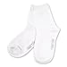 TeeHee Little Girls Cotton Basic Crew Socks 6 Pair (6-8 Years, Solid)