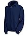 Duofold Boys' Big Powerblend Eco Fleece Full Zip Hoodie, Navy, XL