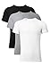 David Archy Men's 3 Pack Bamboo Rayon Undershirts Crew Neck Slim Fit Tees Short Sleeve T-Shirts