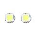 CCIYU 20x Car T5 5050 1SMD Wedge Xenon White LED Light Bulbs 74 17 18 37 70 73 2721 For side markers, running lights, corner bumper lights, license plate lights, instrument cluster