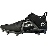 Nike Alpha Menace Pro 3 D Detachable Low Men's Football Cleats Black White Grey FN3139-001 Size13 Medium US
