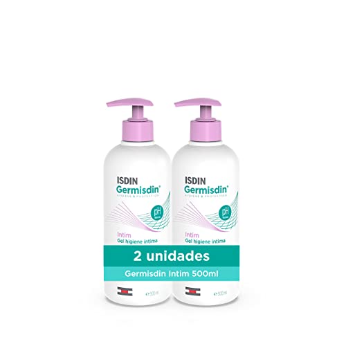 ISDIN Germisdin Intimate Hygiene Gel for Daily Use, Pack of 2 (2 x 500 ml)