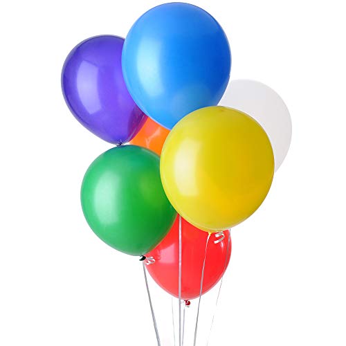 Baobë Balloons Assorted Color 12 Inch 100Pcs Latex Balloon Birthday Party Decoration Supplies - Thumbnail 6
