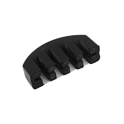 Timiy 2Pcs Durable Heavy Rubber Violin Mute Violin Silencer Violin Practice Accessories (Black)