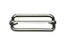Generic Metal Silvery Rectangle Buckle 2