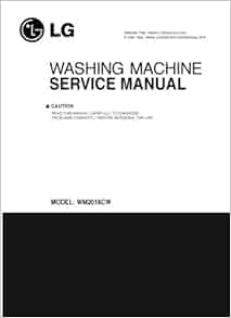 LG WM2016CW service manual: LG: Amazon.com: Books