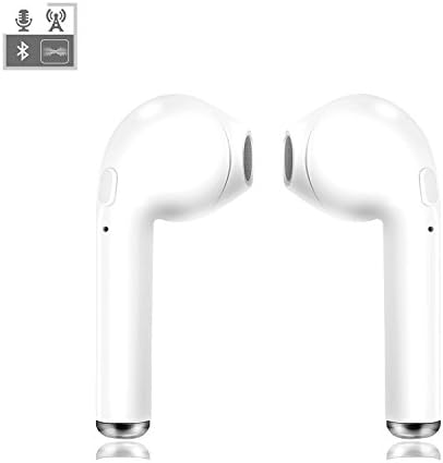 Lamborgini Bluetooth Headphones, Mini in-Ear Headphones Sports Earbuds Compatible iPhone X/8/8 Plus 7/7 Plus 6/6s Plus Android, Samsung Smartphones (White)