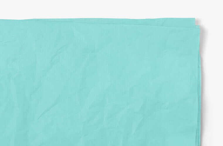 InsideMyNest Premium Quality Tissue Paper Sheets (75x50cm) (Aquamarine, 50)