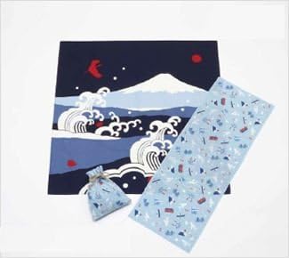 JAL original Hama pattern Yokohama towel set Japan Airlines Airplane selling limited edition]