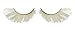Zink Color Creamy White Feather False Eyelashes F143 Dance Halloween Costume