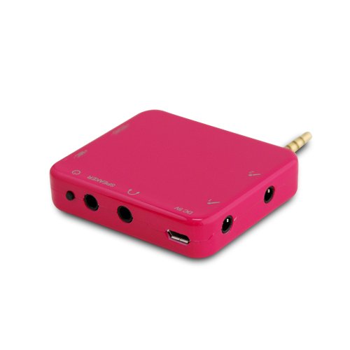 HD-HYNUDAL K5 Portable Mini 3.5mm Earphone Karaoke Mixer Singing Machine Converter for iPhone/iPod Touch/iPad and Android Devices/Tablet/Smart TV Red
