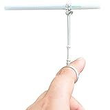 La La Pet Lady Retro Smoking Ring Holder Small Hand Shelf Cigarette Holder Pipe(Silver,M)