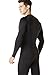 Tesla TM-YUD34-BLK_Medium Men's Thermal Wintergear Compression Baselayer Long Sleeve Top YUD34