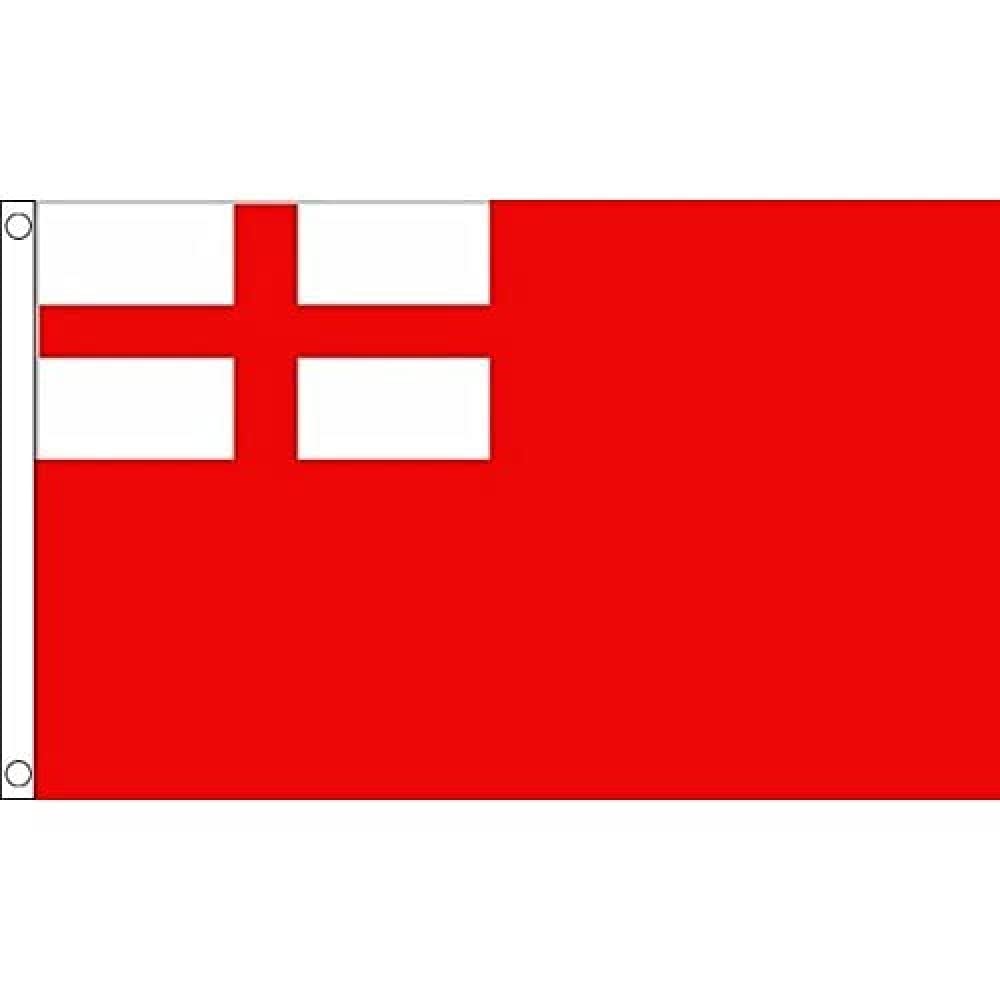 AZ FLAG - British 1620-1707 Red Ensign Flag - 3x5 Ft - 100D Polyester United Kingdom Historic Banner with Two Metal Grommets - Fade Resistant - Vivid Colors - 3' x 5' Feet - 150x90 Cm