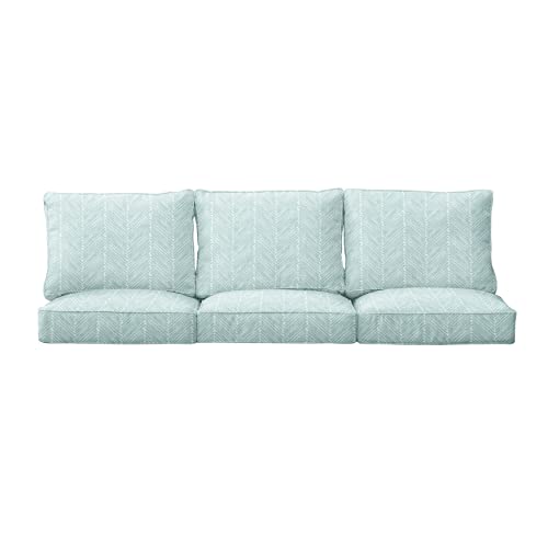 Mozaic Home Griffen Outdoor/Indoor Cushion Set, 27 x 30 x 5, Blue 6 Count