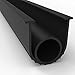 BOWSEN Garage Door Bottom Seals Weatherproof Weatherstrip Threshold Buffering Sealing EPDM Rubber Weather Resistance Gasket Black 5/16 Inch T-End, 20FT Long