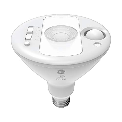 GE LED+ Outdoor PAR38 LED Light Bulb with Motion Sensor, 90Watt