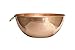 Alchemade 100% Pure Copper Mixing Bowl With Brass Ring For Your Copper Kitchenware Or Copper Dishware Collection -Everyday Use Or As A Decorative Bowl