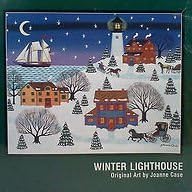 Winter Lighthouse - Original Art by Joanne Case