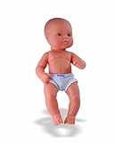 Miniland 12.63'' Anatomically Correct Newborn Baby Doll, Caucasian Boy