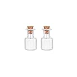 2ml Small Mini Glass Bottles Jars with Cork
