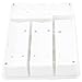 KD Organizers Kitchen Silverware Drawer Organizer with Angled Dividers: Large Plastic Storage Tray with Slanted Inserts for Utensils, Bathroom Accessories or Office Supplies