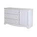 South Shore Savannah 3-Drawer Dresser with Door Pure White, Coastal