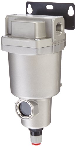 UPC 094713069195, SMC AMG350C-N04BC Water Separator, N.C. Auto Drain, 1,500 L/min, 1/2&quot; NPT, Mounting Bracket