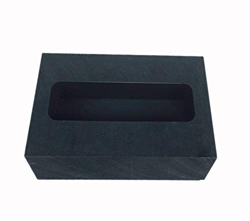 OTOOLWORLD Gold Silver Graphite Ingot Mold Mould Crucible for Melting Casting Refining (100g)
