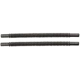 Boost Monkey 2x E85 Safe In Tank Submersible Fuel Hose Corrugated Flexible Line fits Walbro 450 525 Fuel Pumps (150mm Long)