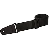 Henry Heller HPOLM-BLK 2-Inch Wide Vegan Nylon Guitar Strap - Black