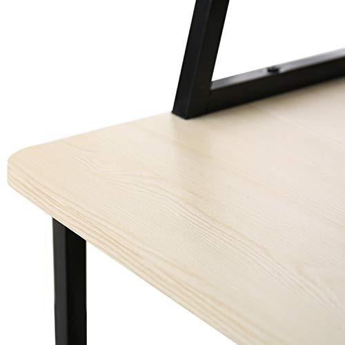 HOME BI Multi-Functional Computer Desk with Hutch and Storage Bookshelf Writing PC Laptop Study Table Workstation for Home Office, 39.37" x 18.9" x 54.5"