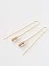 Minimal White Simulated Howlite Stone Threader Earrings