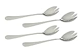 Seikei Stainless Steel Serving Sized Spork High Quality Flatware, Set of 4 (4)