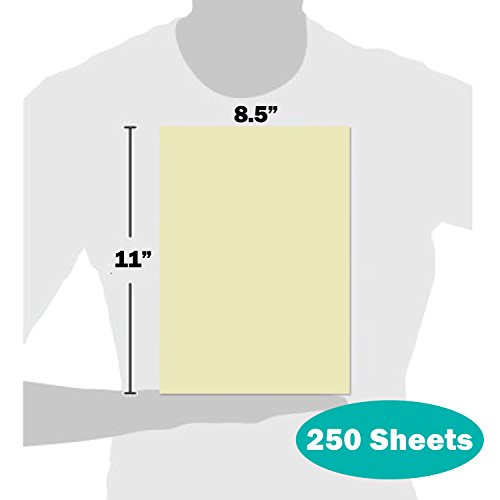 Springhill Colored Paper, Cardstock Paper, Ivory Paper, 67lb, 147gsm, 8.5 x 11, 1 Ream / 250 Sheets - Vellum Card Stock, Thick Paper (056000R)