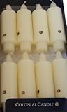 Colonial Candle Ivory Unscented 5 Inch Grande Classic Dinner Candles