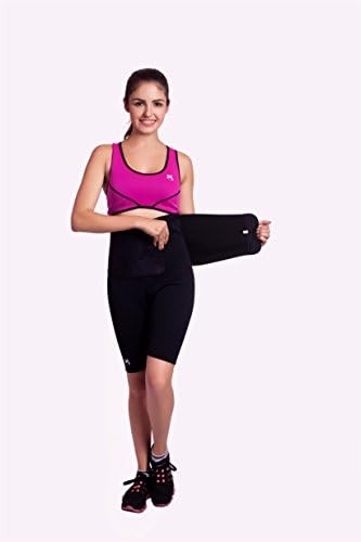 SANJIN Womens waist slimming shaper style with yoga style training fitness pants--Hip exercise to lose weight and body sculpting Fitness pants（SP003） (L)
