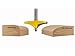 Yonico 13141 Thumbnail Table Edge Router Bit with Large 1/2-Inch Shank
