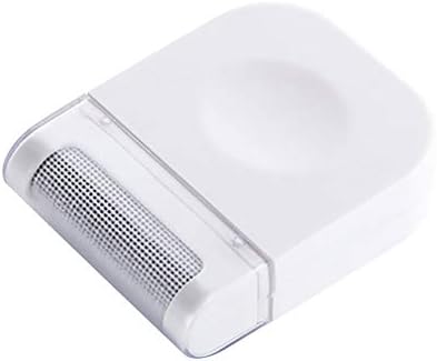 Lint Remover, ESOLOM Portable Sweater Fabric Shaver with Adjustable Shave Height,Quick and Safe Remove Pill Fuzz Fluff Bobbles from Carpet, Curtain, Cloths, Fabrics and Furniture (Manual White)