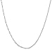 Sterling Silver 1.1mm Rope Chain (14, 16, 18, 20, 22, 24 or 30 inch in white, yellow or rose)