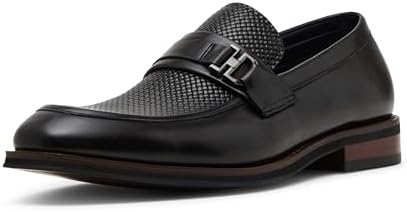 Steve Madden Men AAHRON Black Dress Loafer Steve Madden Aahron Black Leather Dress Loafer – 2BigFeet main image 3