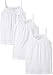 Burt's Bees Kids Toddler Girls Set Of 3 Organic Camisoles, Cloud, 4T-5Y