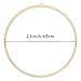 Caydo 23 Inch Large Size Embroidery Hoops Wooden Round Adjustable Bamboo Circle Cross Stitch Hoop Ring for Art Craft Handy Sewing