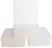 Square Bar Coasters for Drinks and DIY Crafts, 4 Inch, 125 Pack, Off white
