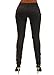 Premium Stretch Cotton Butt Lifting, Levanta Cola, Skinny Leg Premium French Terry Fashion Moleton in Asphalt Size S