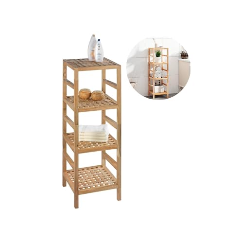 Avilia Multifunktionales Regal für Küche, Bad und Wohnzimmer, aus Holz, 36 x 35,8 x 107 cm