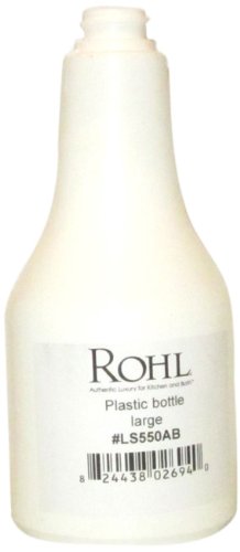 UPC 082443802694, Rohl LS550AB 12 Fluid Ounce Capacity Plastic Bottle Only with Larger Capacity for New Style Soap/Lotion Dispensers