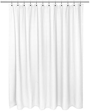 Park Avenue Deluxe Collection Standard Size 100% Cotton Waffle Weave Shower Curtain, white.
